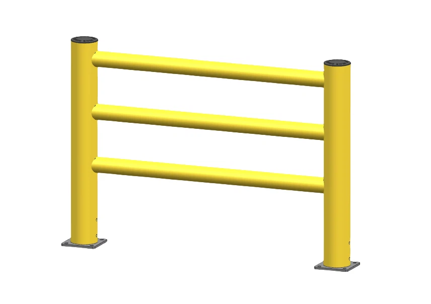 Varastoratkaisun jalankulkuesteet